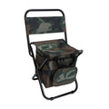 Folding chair with backrest & integrated cool bag