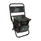 Folding chair with backrest & integrated cool bag