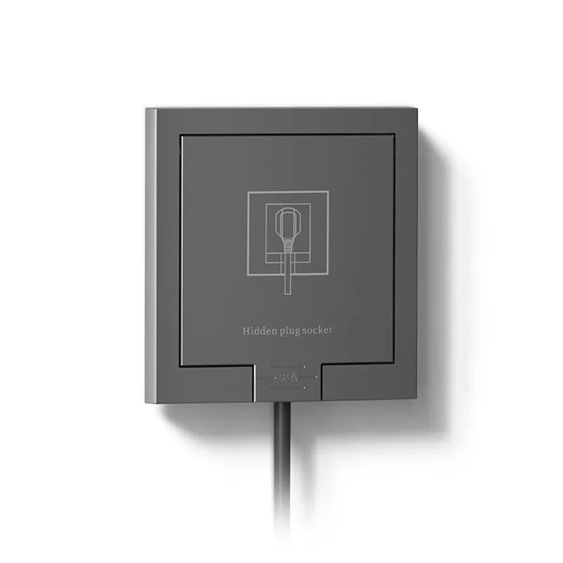 Five-Outlet Recessed Wall Socket Panel