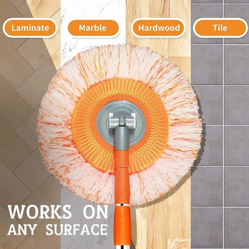 360° Redating microfiber mop with extendable handle