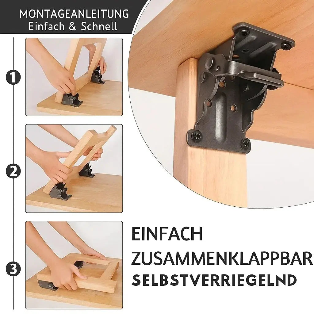 Ultrakraft Folding Power — So secure that your table never wobbles again, no matter how heavy the load!