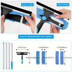 Crystal Clear Window Cleaner – Professional 2-in-1 Telescopic Window and Glass Cleaning System