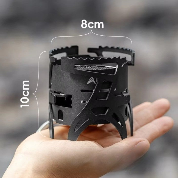 Dual-Core Blue Flame Outdoor Cooking Stove