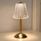 – Gold crystal table lamp