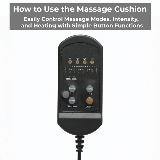 Heated Massage Cushion Pad for Chair & Car