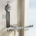 Foldable Suction Cup Clothes Drying Rack for Windows