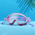 HD swimming goggles for children with large frame, waterproof and anti-fog