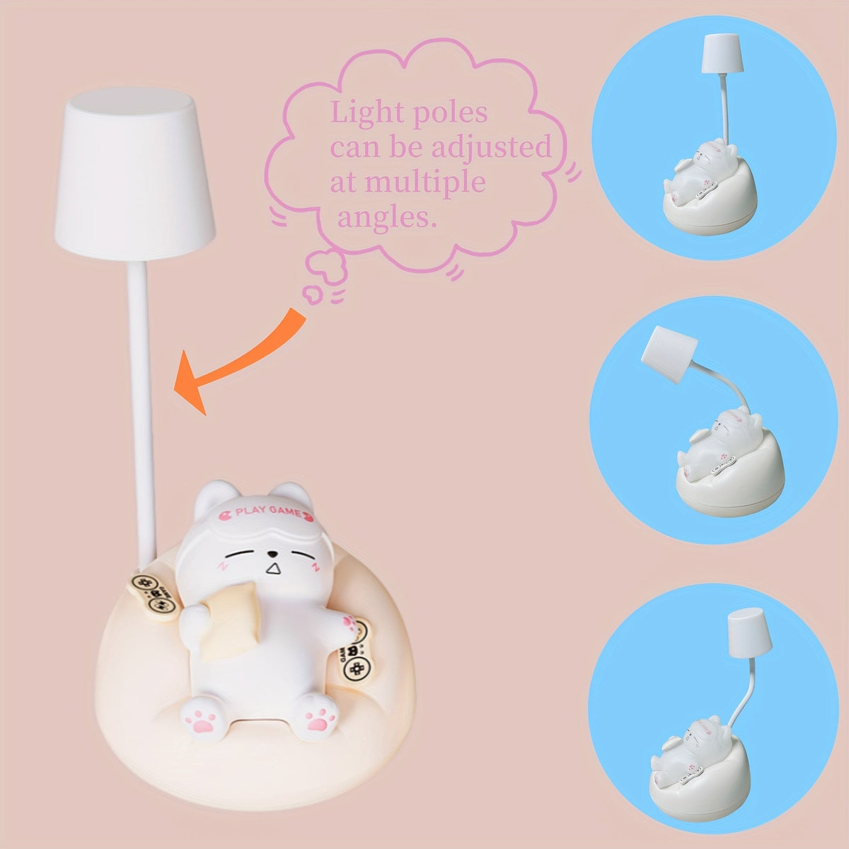 LumiKat Lamp - Cute LED Cat Night Light