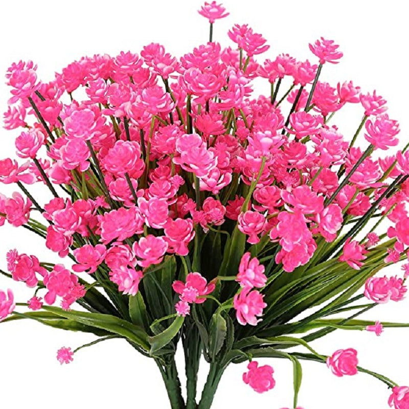 Artificial flowers outdoors