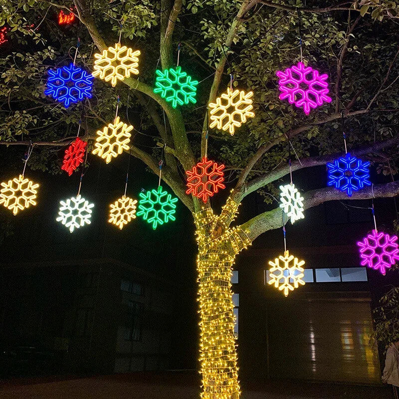 Waterproof LED Snowflake Light for Festive Winter Decoration