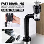 Telescopic drain pipe against odor
