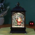 Christmas Decoration Luminous Water Injection Flat Storm Lantern Desktop Decoration