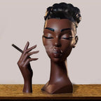 Incense Burner Statue | Artistic Resin Design | Backflow Smoke Effect | 7.8 in