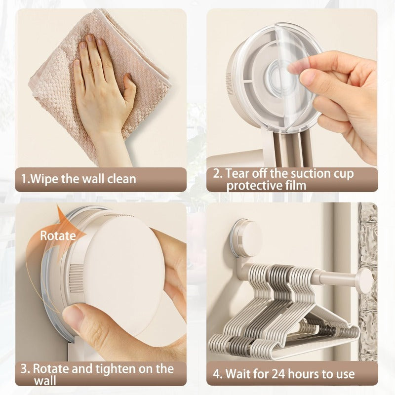 Telescopic Suction Hanger Organizer