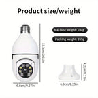 Smart Lamp Camera with HD Quality, Night Vision and Two-Way Audio for Enhanced Home Security