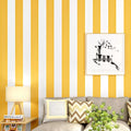 Simple Wide Stripes Non-Adhesive Wallpaper for Coffee Room and Clothing Store, 33 Feet x 20.5 Inches