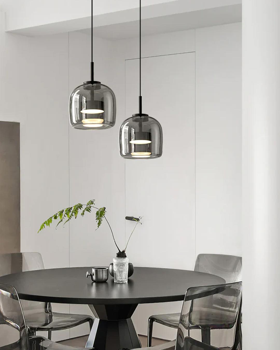 Valentino pendant light - Smoke - Set of 2