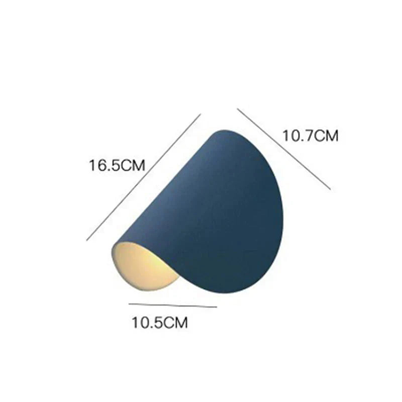 Modern Colored LED Wall Light in Stylish Design