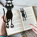 Curious Cat Bookmark- Locate Reading Progress With Cute Cat Paws