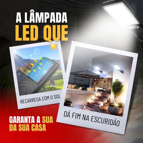 Solar LED outdoor spotlight with motion sensor