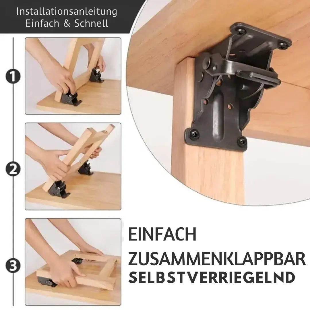 PowerKlapp Stabilization Angle — Put an end to wobbling and enjoy robust, powerful freedom for your furniture
