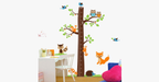 Wall sticker children's room height squirrel sticker