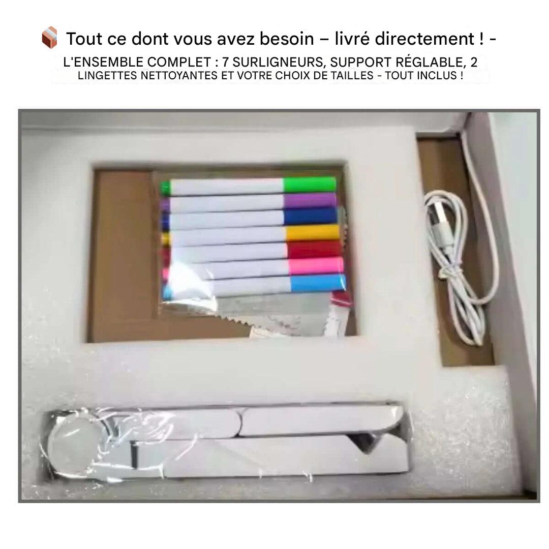 Kiddli LED Drawing Board – Reusable Writing Board with Light Pen
