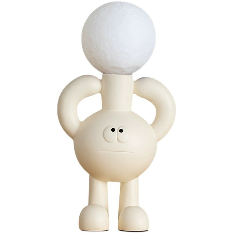 Playful Table Lamp with Glass Ball - Glombra
