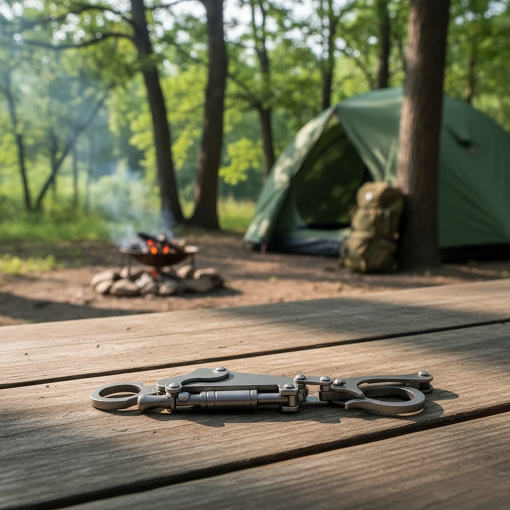 Stainless Steel EDC Keychain Tool, Compact and Lightweight