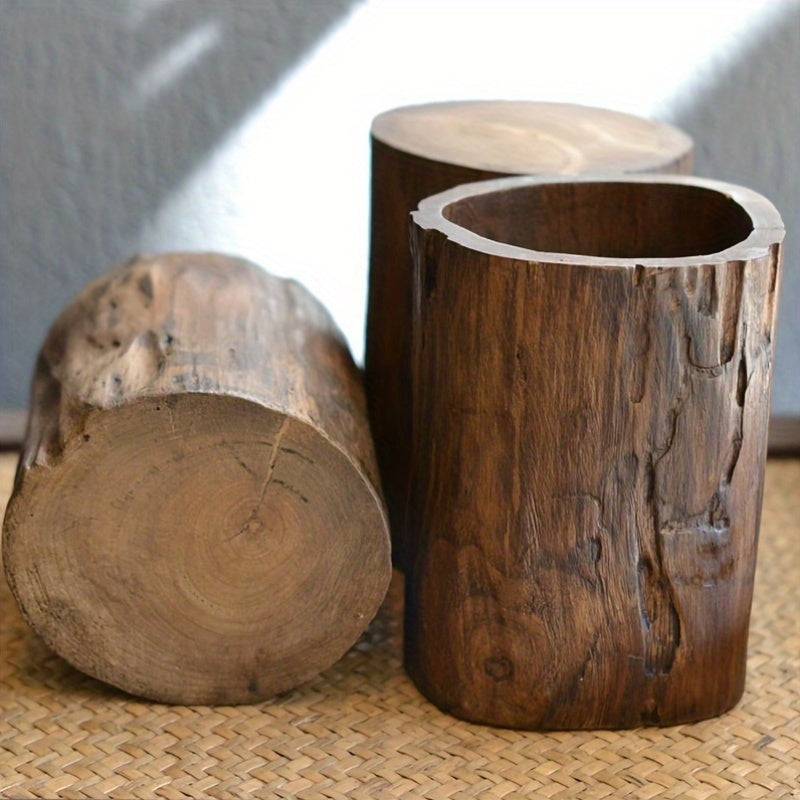 Handmade Wooden Pen Holder – Unique and Natural Look