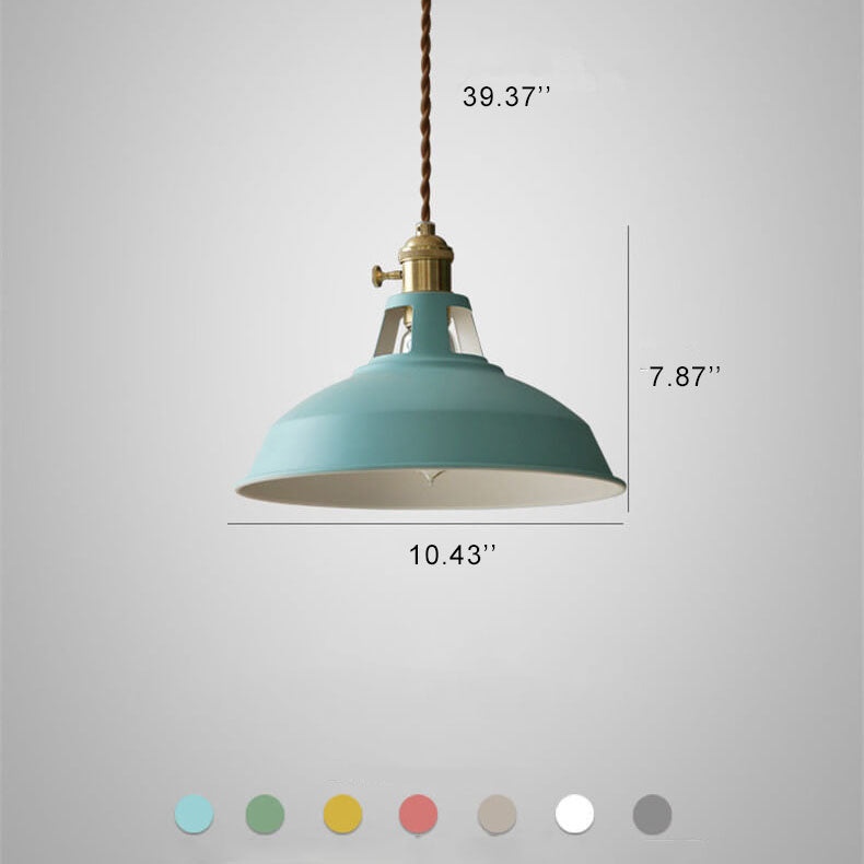 Colorful Dimmable Pendant Light Industrial Unique Style