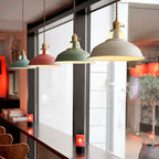 Colorful Dimmable Pendant Light Industrial Unique Style