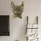Hand-Painted Animal Head Wall Decor with UV-Resistant Finish