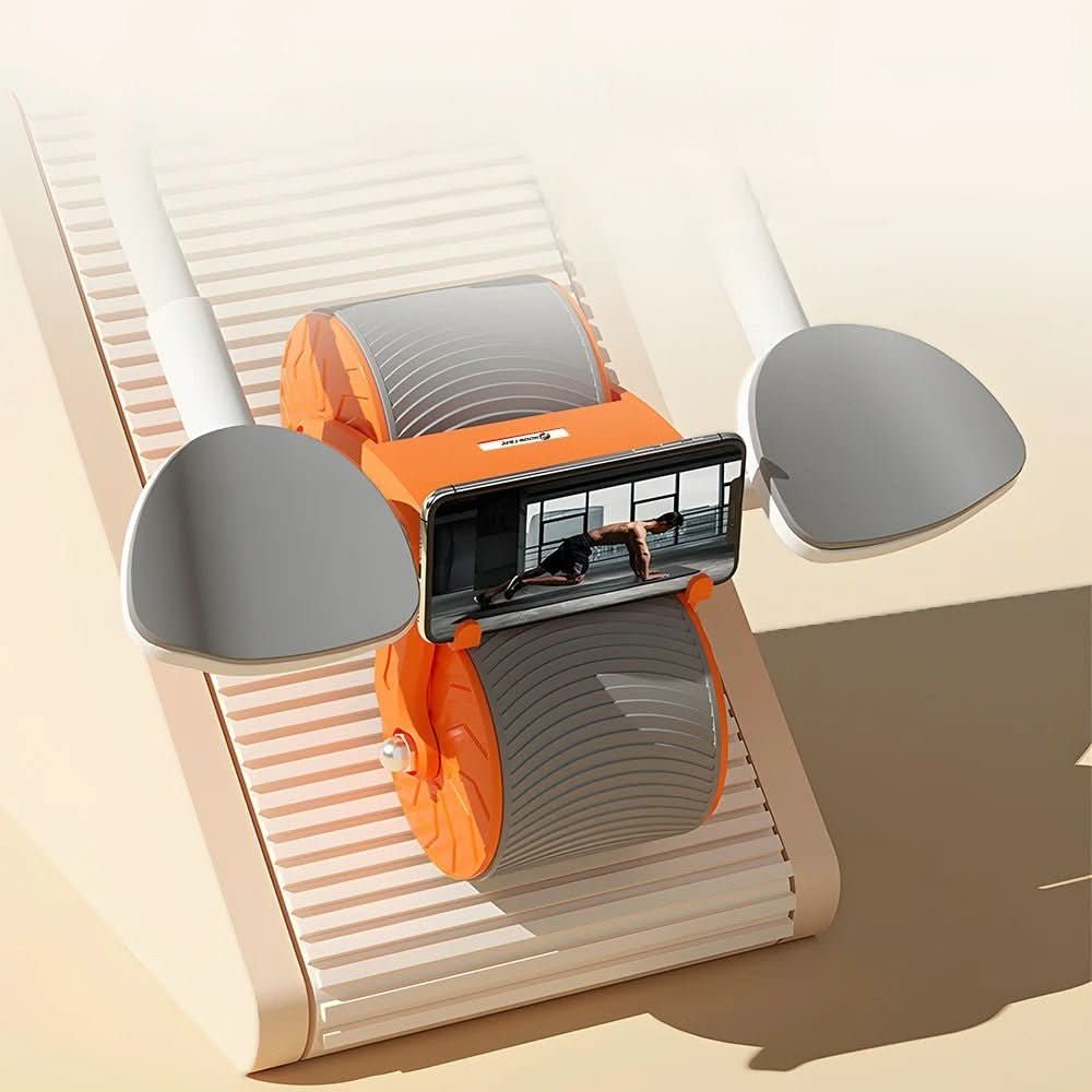 Ergonomic abdominal and core trainer for joint-friendly core training