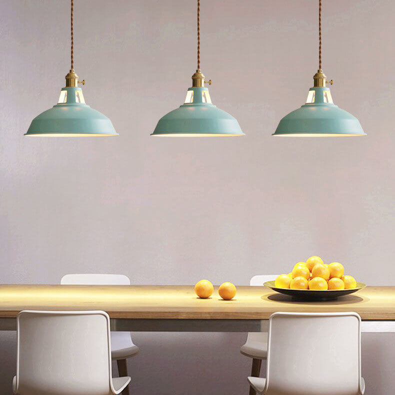Colorful Dimmable Pendant Light Industrial Unique Style