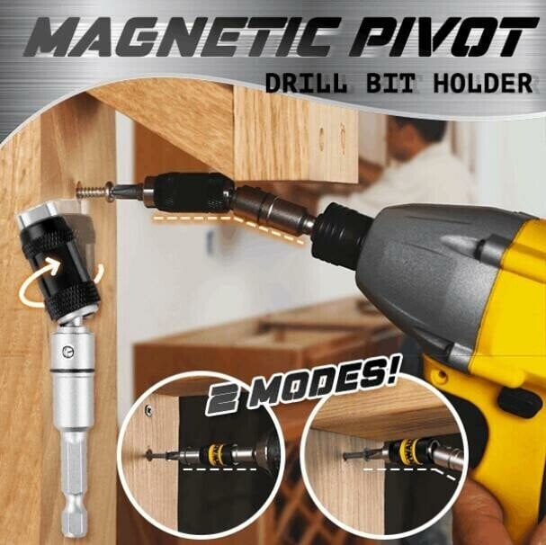 Magnetic swivel bit holder