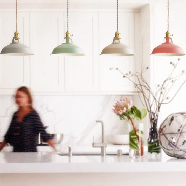 Colorful Dimmable Pendant Light Industrial Unique Style
