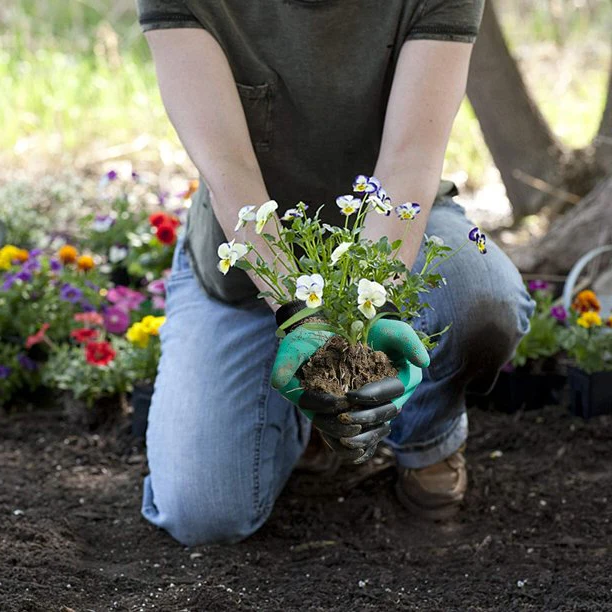 Genius gardening gloves with claws