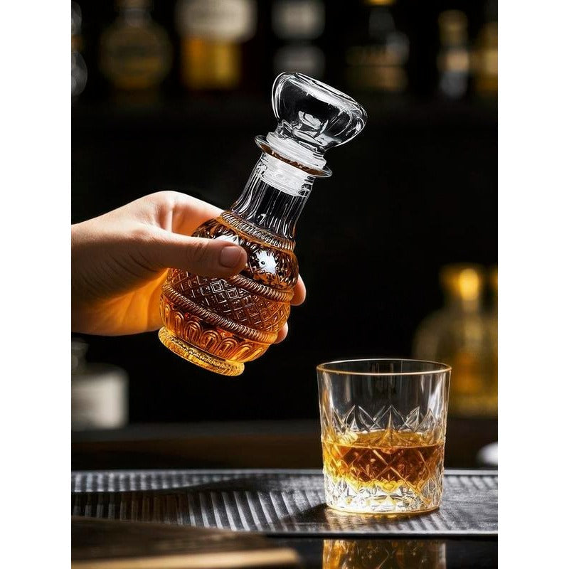 Mini Vintage Glass Decanter