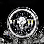 7 Inch Skull LED Headlight