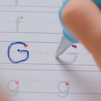 Reusable ribbed handwriting workbooks