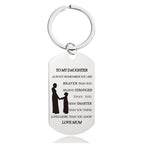 Mother's Day Engraving Metal Keychain with Box