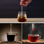 Manual coffee filter made of stainless steel