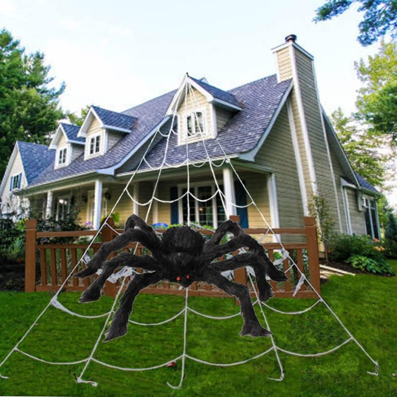 Halloween Spider Decorations, stretchable spider web