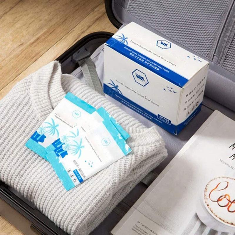 50 PCS Transparent Disposable Toilet Pads