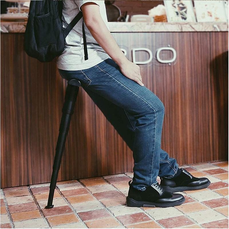 Portable Mini Folding Chair for Queuing Outdoors etc.