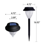 Solar waterproof circular divergent light shadow design LED outdoor garden decorative light