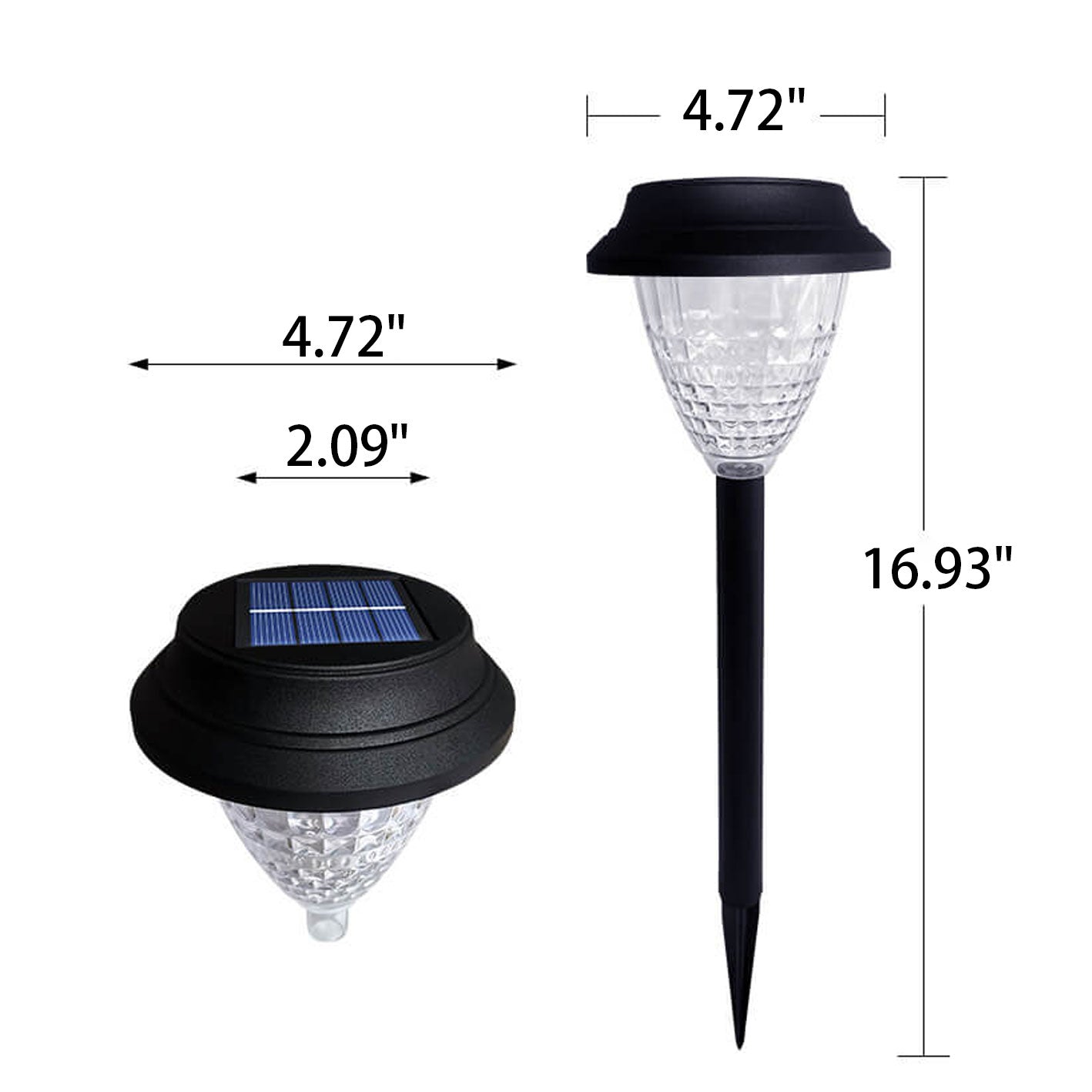 Solar waterproof circular divergent light shadow design LED outdoor garden decorative light