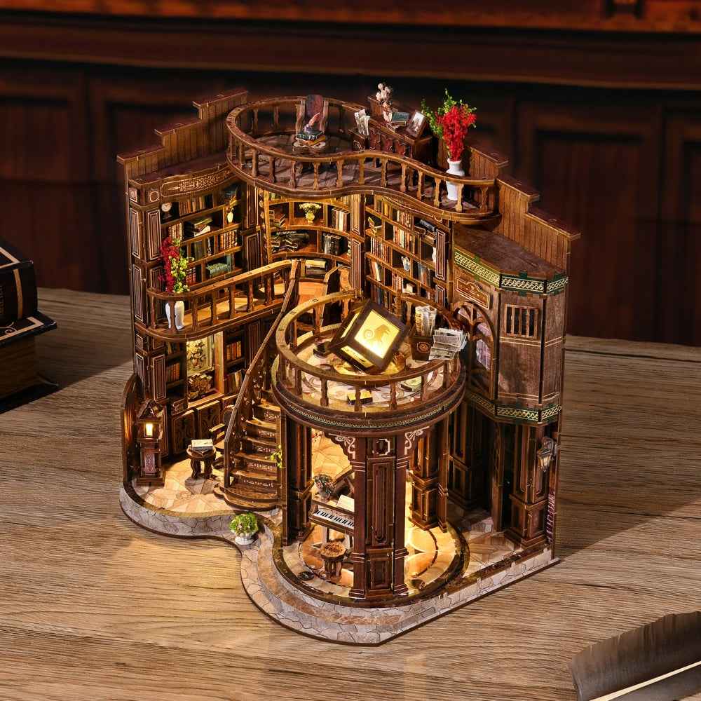 Dreamy Book Hall DIY Mini House Kit | DIY Miniature Kit