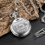 To my son quartz pocket watch